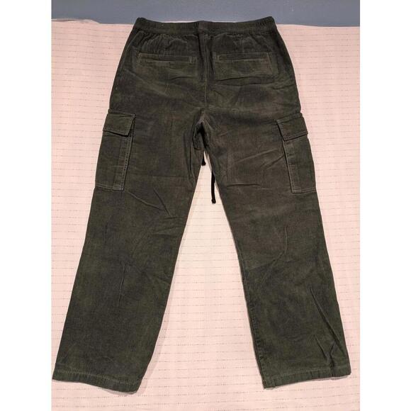 Pacsun Stylish Olive Green Loose Cargo Pants with Drawstring Medium 33x28 - Picture 7 of 10